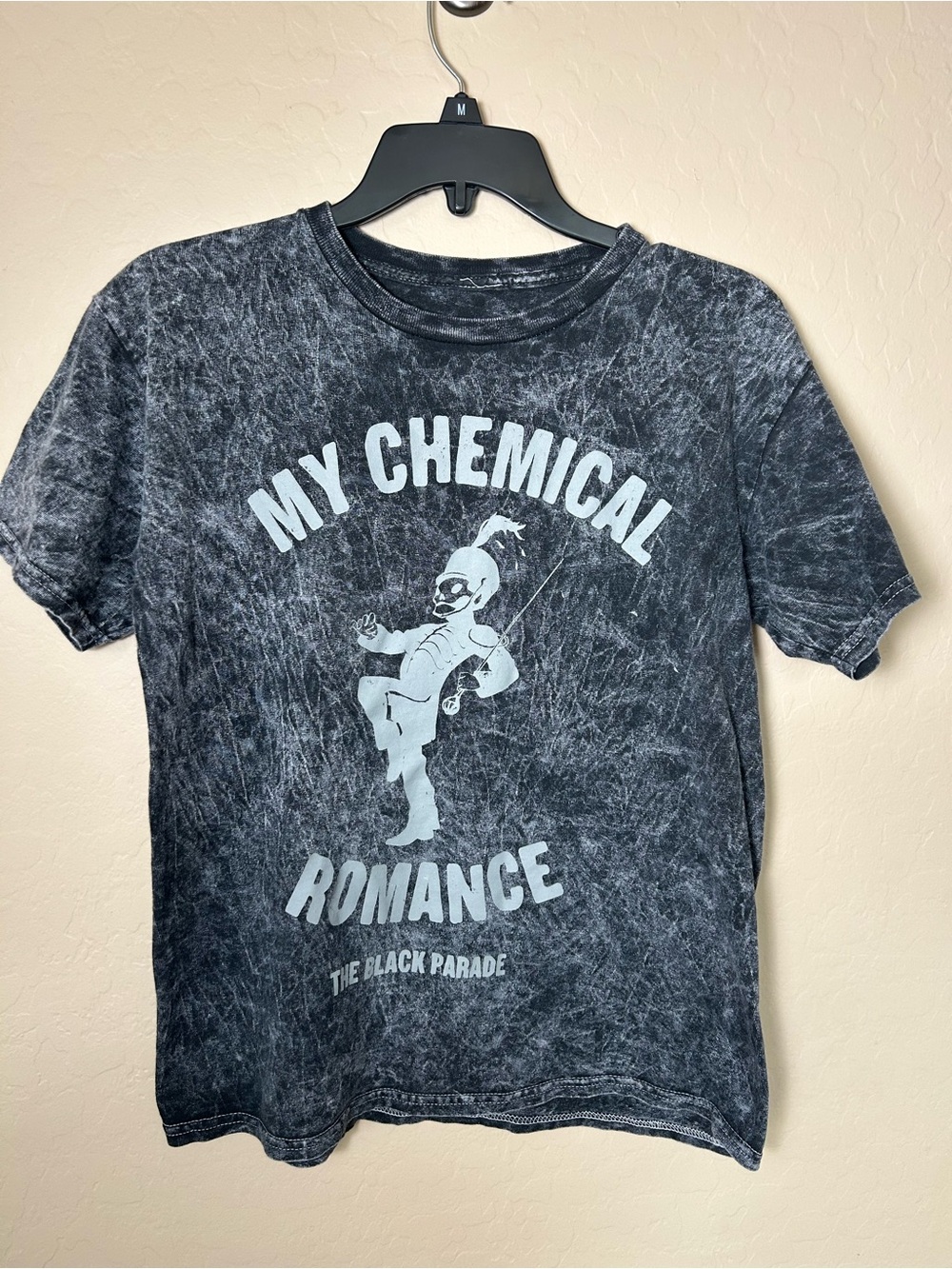 My Chemical Romance Band The Black Parade Tee - Black Acid Wash No Tag unisex